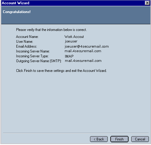 Netscape IMAP mail screenshot