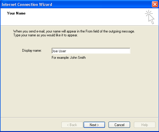 Outlook 2000 IMAP mail screenshot